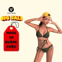 Bikini 2 mảnh inflachi đồ 2 dây áo có mút ngực dây quấn kèm quần tam giác phong cách Hàn Quốc 2301 E-10.1