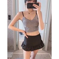 Bikini ánh kim váy xoè