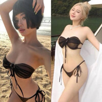Bikini áo tắm hai mảnh nu phối ren siêu sang quần lọt nho( hàng sẵn hcm )