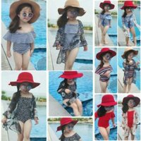 Bikini bèo ngực kèm áo khoác đi biển