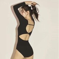 Bikini, Bộ Đồ bơi nữ áo tắm dài tay quần dài học bơi, đi lặn biển dáng năng động, thể thao hàn quốc kín đáo