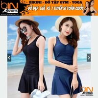 Bikini Bộ Đồ Bơi Nữ Liền Thân Váy Nhiều Màu Freesize Bin Sports BHV085