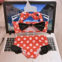 bikini chấm bi 2 mảnh bé gái