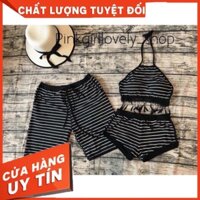 Bikini , Cuple Đôi Nam Nữ Yếm Đùi, Yếm Váy  MK0005 - Hàng nhập khẩu