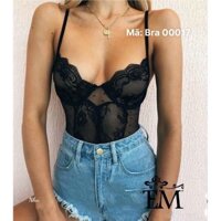 Bikini đen vải ren xuyên thấu siêu sexy kèm ảnh thật