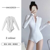 Bikini đồ bơi đi biển 1 mảnh khoá kéo form short kín đáo BIKINI MANILA