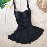 Bikini, Đồ bơi đi biển 1 mảnh Cột Dây Cổ Váy Xòe - HG0003 👙