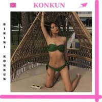 Bikini đồ bơi đi biển 2 mảnh xoắn ngực sexy KONKUN MS90 👙