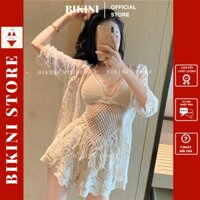 Bikini, Đồ Bơi Đi Biển Nữ 2 Mảnh Len Móc Kèm Áo Choàng M83 |Bikini Official 2022