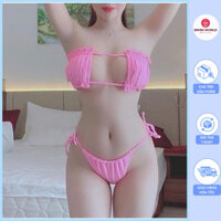 Bikini đồ bơi hai mảnh quây rút cột dây quần tam giác cột dây Sexy
