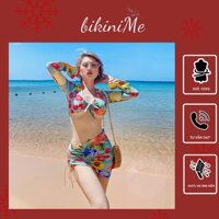 Bikini, đồ bơi nữ sexy hai mảnh hoa rực rỡ hàng hot trend 2022 bikiniMe R62