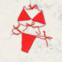 Bikini đỏ sexy mùa hè cho nàng đi biển (Crochet Bikini)
