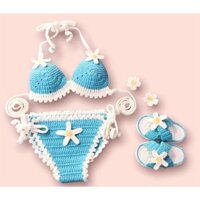 Bikini handmade đan len cho bé yêu