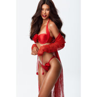 BIKINI HOA HỒNG ĐỎ GỢI CẢM LOLIROSE THỜI TRANG ĐI BIỂN 2023, ĐỒ BƠI SEXY QUYẾN RŨ
