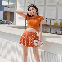 Bikini Influencer Đồ Bơi Nữ Chia Váy Học Sinh Mùa Xuân Nóng Mỏng Hơn Nhìn Tươi bikini Swimsu