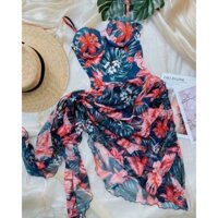 bikini liên hoa kèm khăn voan