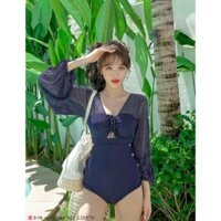 Bikini liền thân dài tay cut out CỰC ĐỘC ĐÁO mã 220570 - Hàng cao cấp, giá tốt