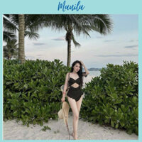 Bikini Liền Thân Viền Nơ Kèm Khăn Choàng Nữ Đi Biển Đi Bơi Xinh xắn Dễ Thương Chất Thun Umi Loại 1 MANILA