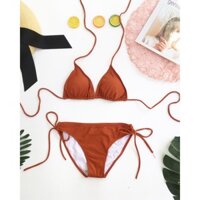Bikini tam giác cam đất sexy