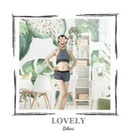 Bikini yếm sọc ngang trắng đen