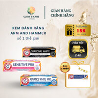 [Bill Anh] Kem đánh răng Arm & Hammer có chứa Baking Soda Trắng sáng/Than hoạt tính/Nhạy cảm