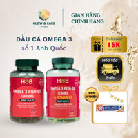 (Bill Anh) Viên uống dầu cá Holland & Barrett Omega 3 Fish Oil + D3 1200mg 120 viên