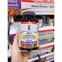 [Bill chính chủ] Vitamin E 400iu - hãng webber naturals canada
