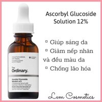 [BILL HÃNG] Serum sáng da The Ordinary Ascorbyl Glucoside Solution 12%