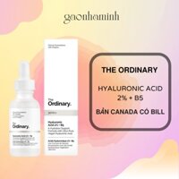 [BILL HÃNG] The Ordinary Hyaluronic Acid 2% + B5- 30ml tinh chất serum dưỡng ẩm phục hồi