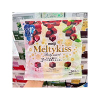 [BILL JAPAN] SOCOLA NAMA TƯƠI MEIJI MELTYKISS MIX 3 VỊ BỊCH LỚN 30 VIÊN 121G