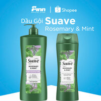 [BILL MỸ AIR] Dầu gội Suave Rosemary & Mint Invigorating 373-828ml (Chai)-Sạch Da Đầu, Tóc Mềm Mượt, Hương Thơm Tươi Mát