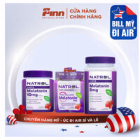 [BILL MỸ AIR] Kẹo dẻo giúp ngủ ngon Natrol Melatonin Sleep Gummies Strawberry (Hộp)