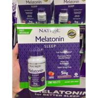 [Bill Mỹ] Date 2025.Viên Ngậm Giúp Ngủ Ngon Natrol Melatonin Sleep 5MG 250 viên