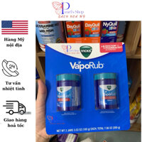 (Bill Mỹ date 2026)Sáp dầu giữ ấm cho bé VapoRub 100gr