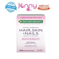 Bill Mỹ Date Cuối Năm 2023] Viên Uống Đẹp Da Tóc Móng - Nature's Bounty OS - Hair Skin Nails 5000mg of Biotin - 150 viên