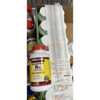[Bill Mỹ date mới 01/2028] Viên uống bổ sung Vitamin B12 5000mcg Kirkland 300 viên của Mỹ B12 300v