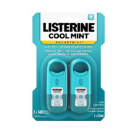 [BILL MỸ ĐI AIR]_Set 2 Xịt thơm miệng Listerine PocketMist Oral Care Mist, Cool Mint 7.7ml (Set)