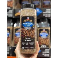 [Bill Mỹ] GIA VỊ TẨM ƯỚP THỊT BÒ NƯỚNG MONTREAL STEAK SEASONING MC CORMICK hủ 822GR của Mỹ