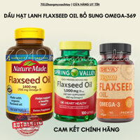 [BILL MỸ-HOẢ TỐC] Dầu hạt lanh Nature Made omega 369 Flaxseed Oil 1000mg 180 viên (ảnh shop chụp)