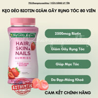 [BILL MỸ-HỎA TỐC] Kẹo dẻo đẹp da móng tóc Biotin Nature Bounty Hair Skin Nails (hình thật shop chụp)