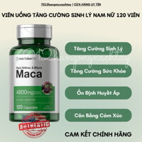 [BILL MỸ-HOẢ TỐC] Viên uống tăng cường sinh lý nam nữ Horbaach Maca 4800mg 120 viên (kèm ảnh thật shop chụp)