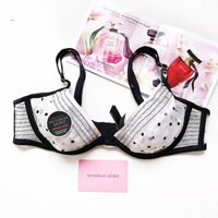 [Bill Mỹ - Size 36B/B80] Áo lót LUXE LINGERIE Unlined Demi Bra (Coconut White - Không mút, có gọng) (136)