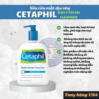 [Bill Mỹ] Sữa Rửa Mặt Dịu Nhẹ Cetaphil Daily Facial Cleanser 473ml Mẫu Mới - Tony Hàng USA