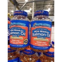 (Bill Mỹ) Viên dầu cá hồi Pure Alaska Salmon Oil Omega 3 1000 mg lọ 210 viên