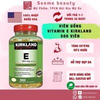 [Bill Mỹ] Vitamin E Kirkland 500 Viên Chính Hãng Mỹ SeeMe Beauty VA-014