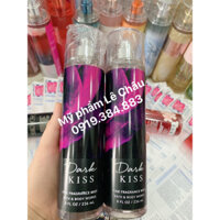 (Bill Mỹ ) Xịt thơm toàn thân Dark Kiss body mist - Bath and Body Works 236ml