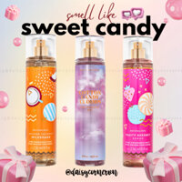 [🇺🇸Bill Mỹ] Xịt thơm toàn thân Body Mist Bath and Body Works BBW - Cotton Candy Clouds - Whipped Coconut Milkshake
