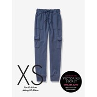 (Bill Mỹ XS 08) Quần dài xanh nhiều túi, H.h Waist Cargo Joggers, Ens.n dây rút - Pink, Victoria's Secret
