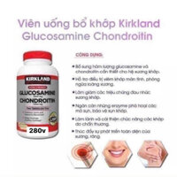 [Bill Mỹ]date 2026 Viên uống Glucosamine Kirkland  1500mg chondroitin 1200mg 280viên