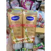 (Bill Thái) Sữa Dưỡng Thể Vaseline 70x Dưỡng Trắng Da Chống Nắng Thái Lan 260ml MẪU MỚI